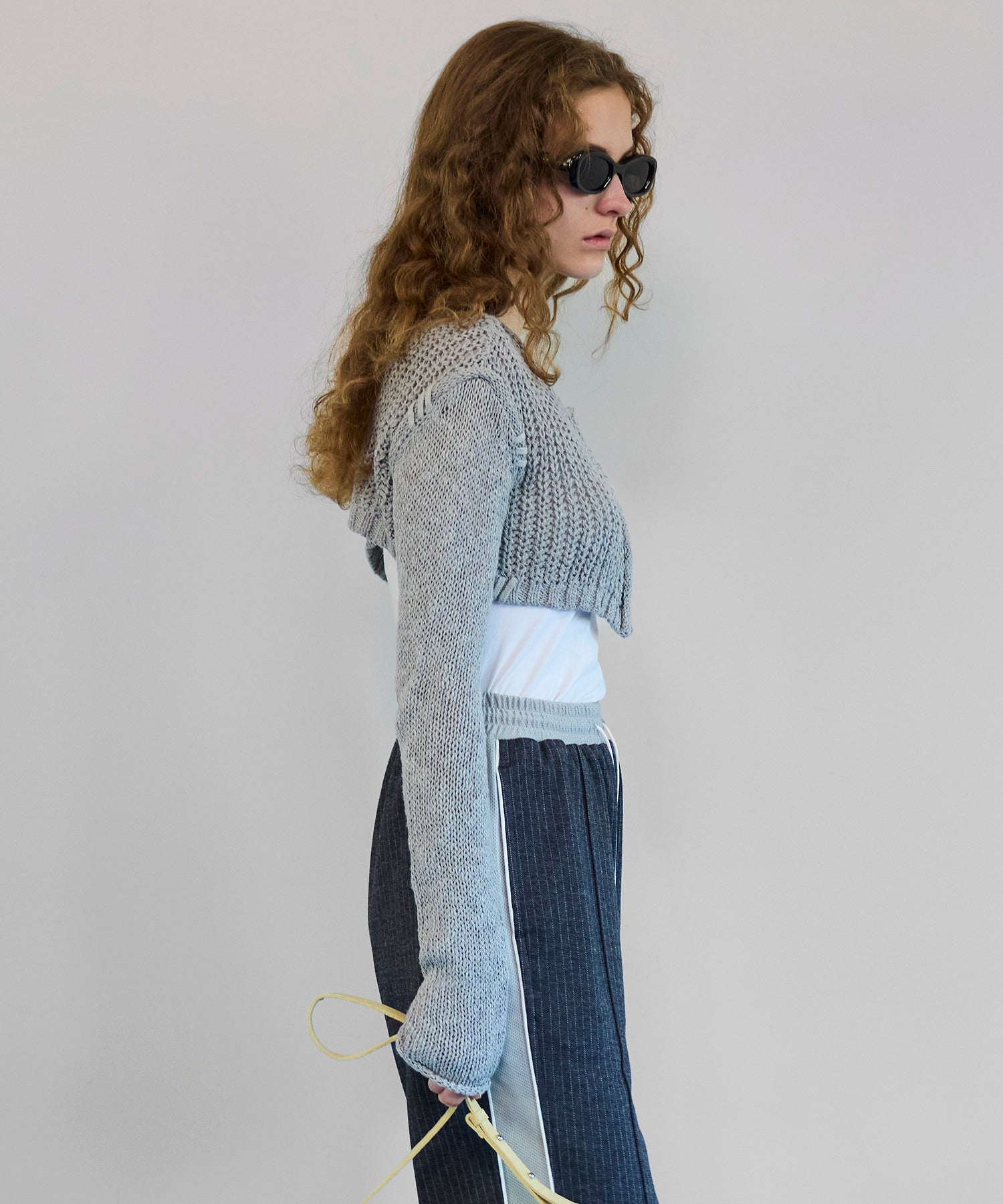 【26SPRING PRE-ORDER】Zip Short Cardigan with Babouche Collar