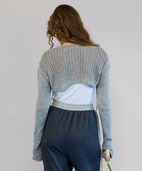 【26SPRING PRE-ORDER】Zip Short Cardigan with Babouche Collar