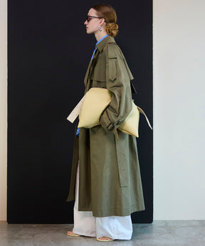 【26SPRING PRE-ORDER】Drape Scarf Long Trench Coat