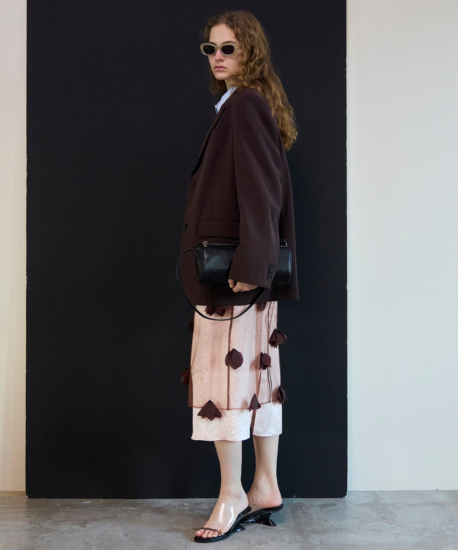 【26SPRING PRE-ORDER】Sheer Floral Layered Skirt