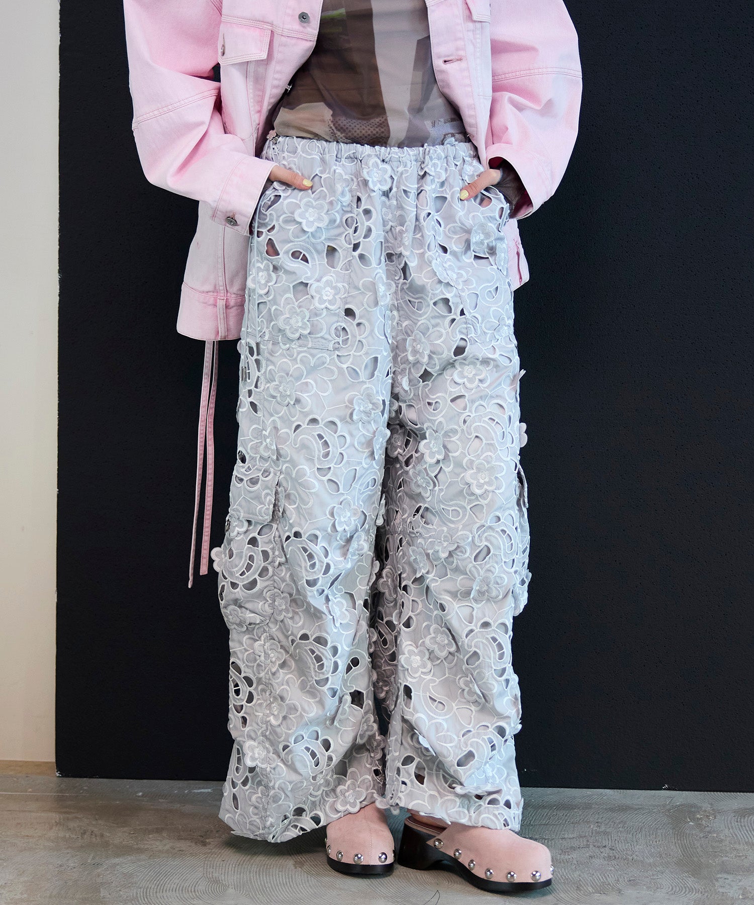 【26SPRING PRE-ORDER】Cut-Off Flower Pants