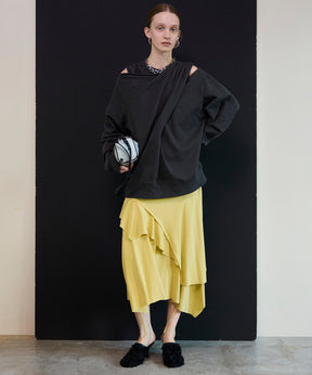 【26SPRING PRE-ORDER】Twist Cut-Off Sweat Top