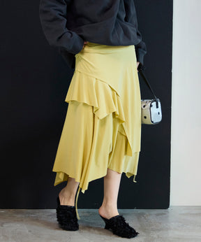 【26SPRING PRE-ORDER】Asymmetrical Flare Skirt