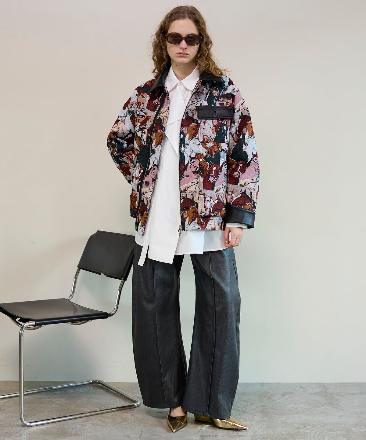 【26SPRING PRE-ORDER】Horse Jacquard Utility Jacket