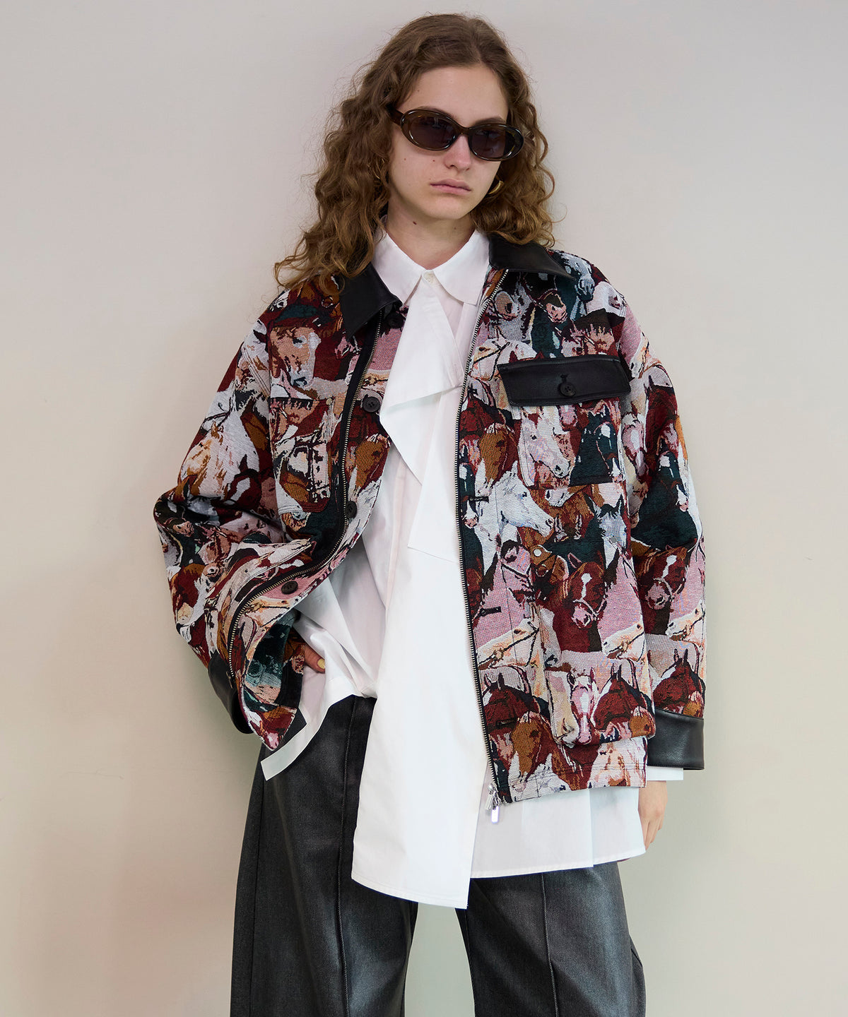 【26SPRING PRE-ORDER】Horse Jacquard Utility Jacket