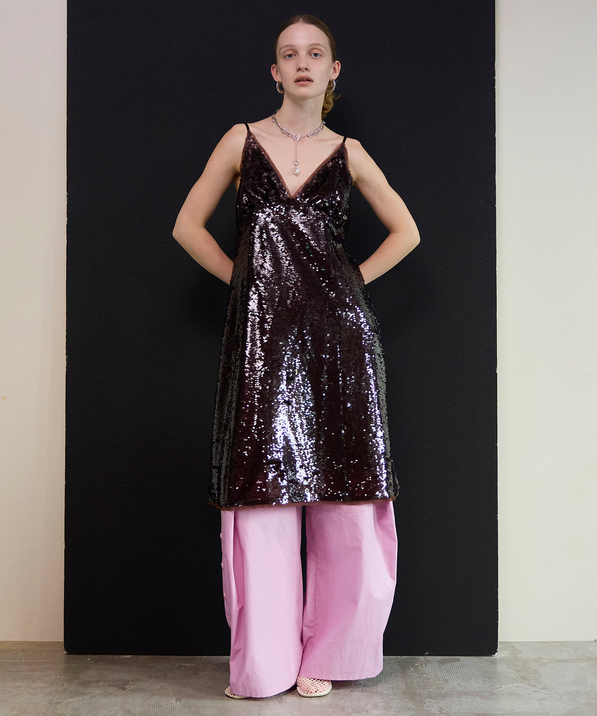 【26SPRING PRE-ORDER】Sequin Camisole One-Piece