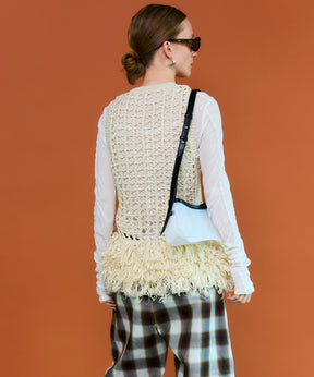 【26SPRING PRE-ORDER】Center Pin Tuck Ombre Check Pants