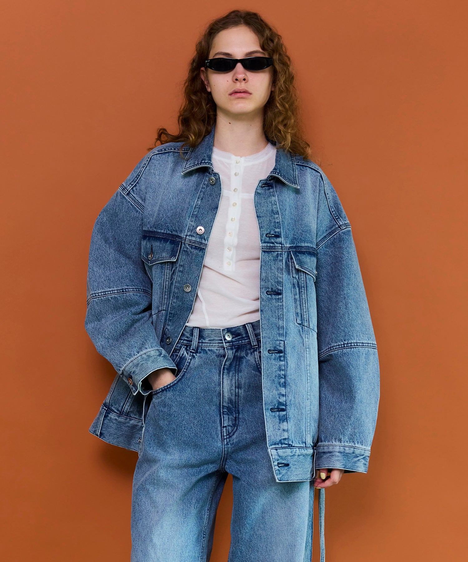 【26SPRING PRE-ORDER】2WAY Over Denim Jacket
