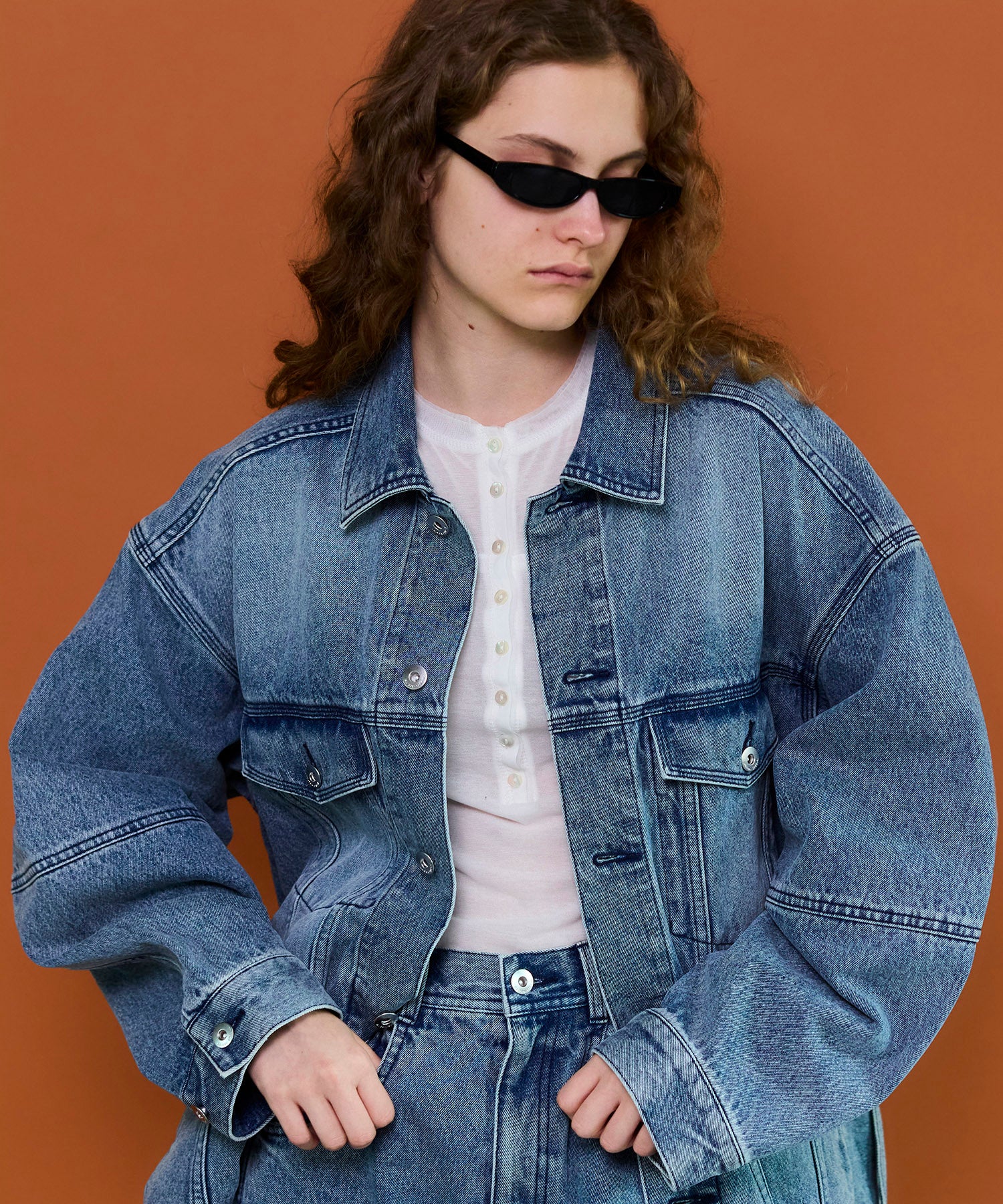 【26SPRING PRE-ORDER】2WAY Over Denim Jacket