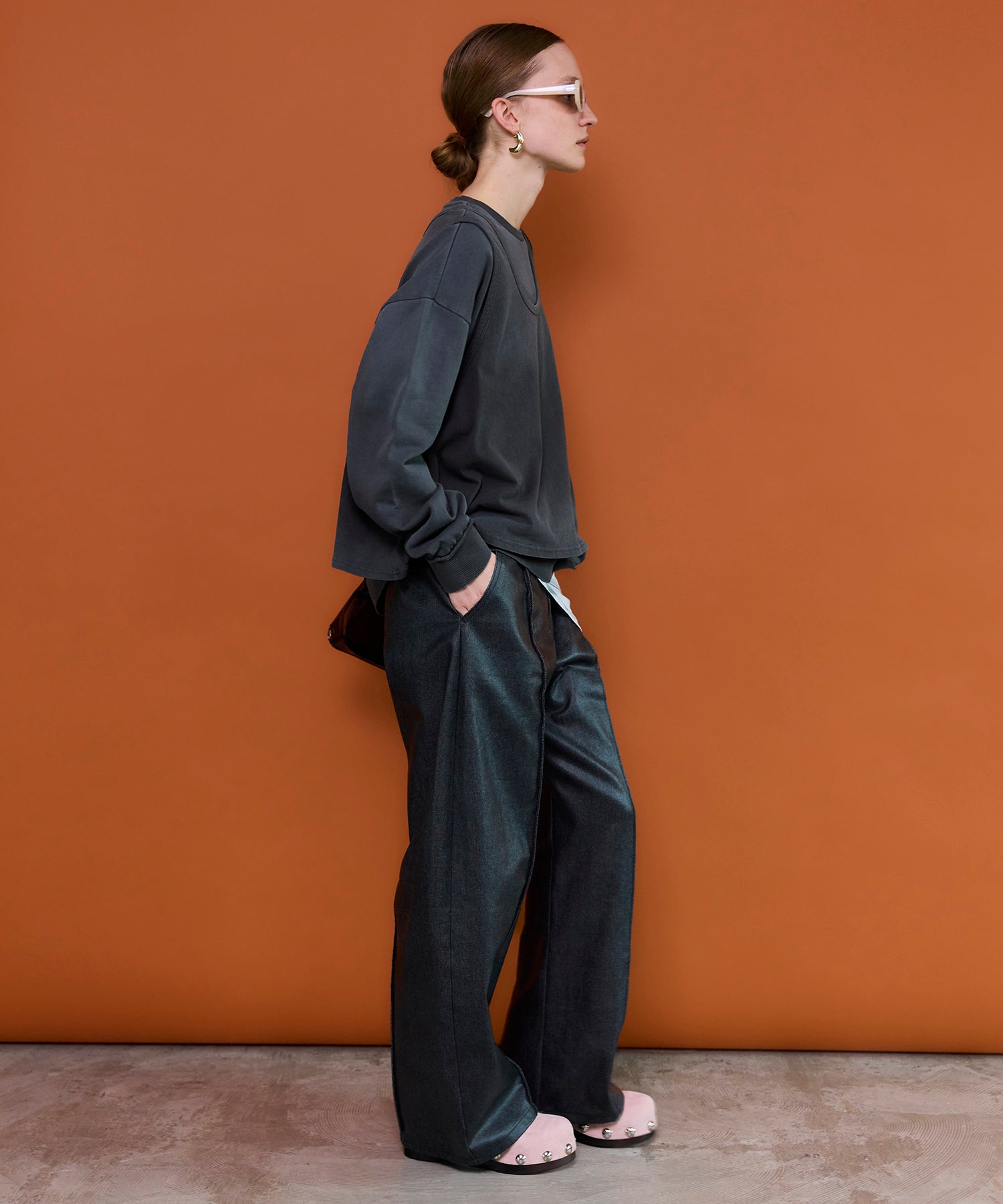 【26SPRING PRE-ORDER】Center Pin Tuck Denim Pants