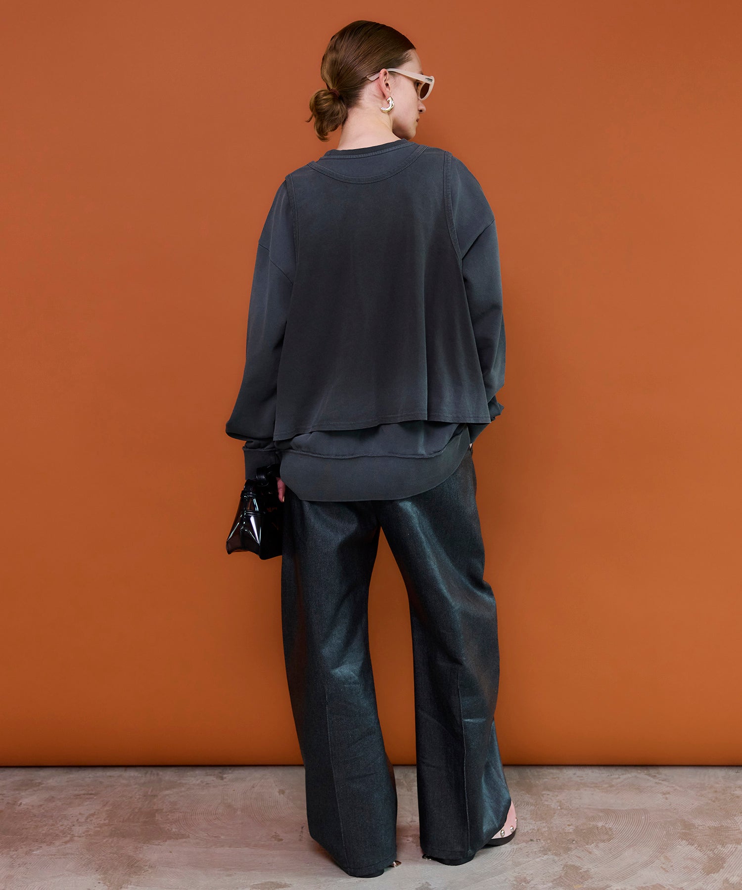 [26SPRING PRE-ORDER] Layered Jersey Sweat Top