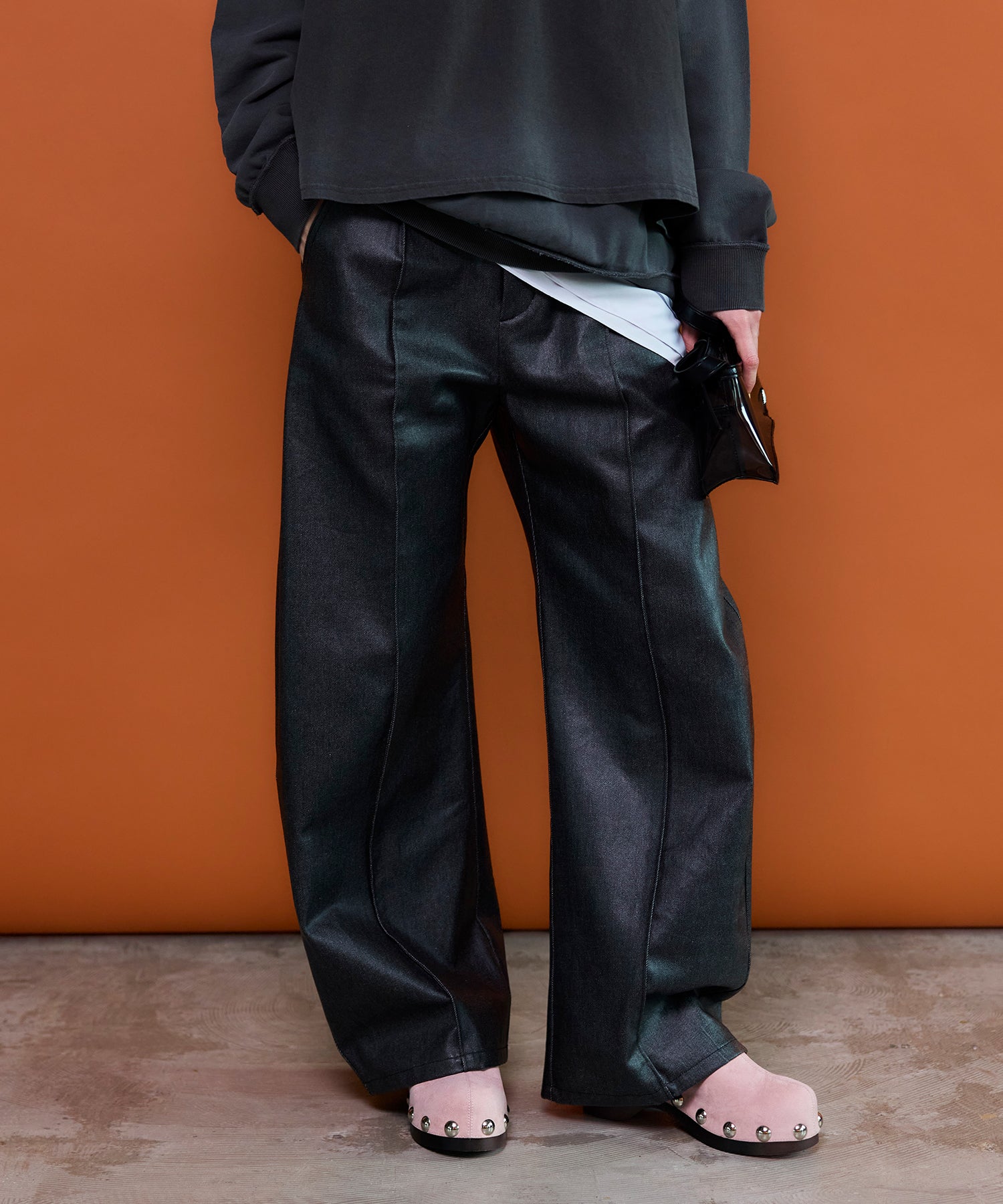 Volume Studded Wood Clogs