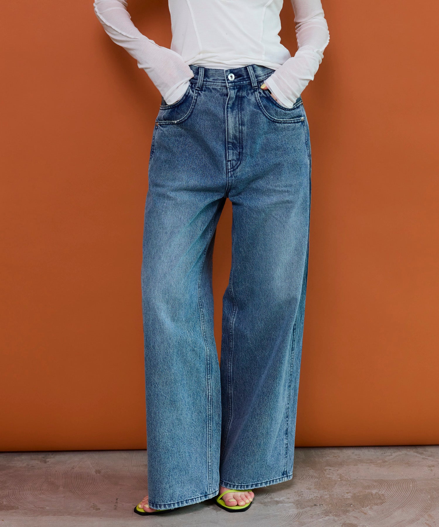 【26SPRING PRE-ORDER】Double Pocket Color Denim