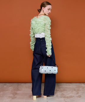 【26SPRING PRE-ORDER】Center Pin Tuck Denim Pants