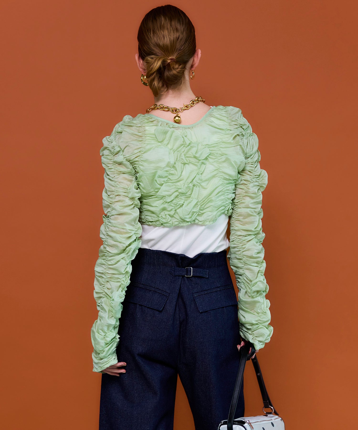 【26SPRING PRE-ORDER】Random Charring Bolero