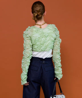 【26SPRING PRE-ORDER】Random Charring Bolero