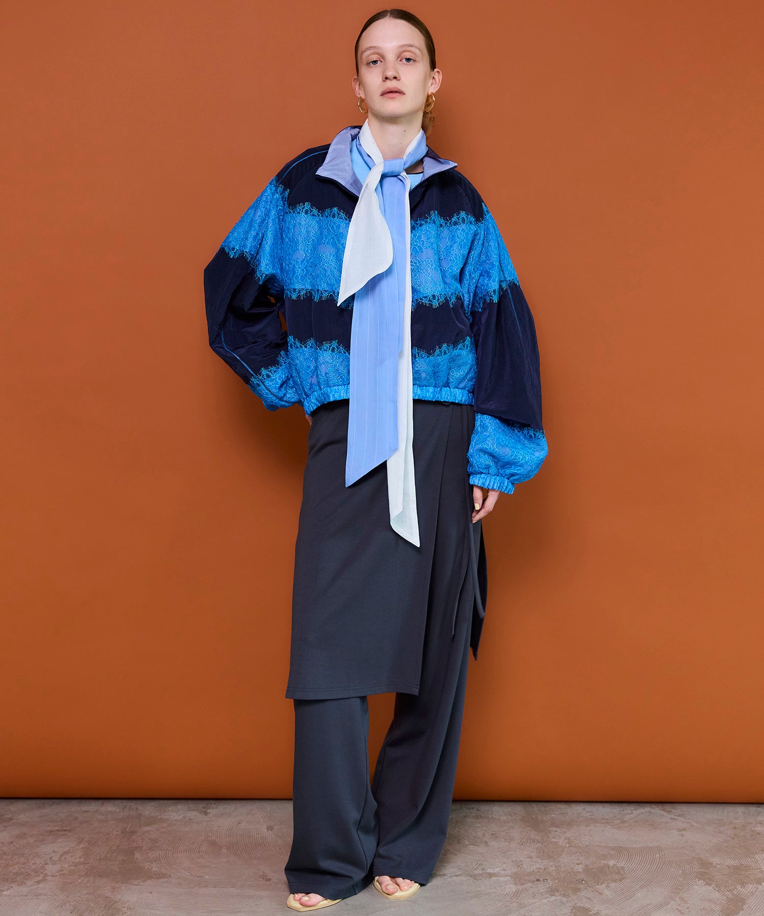 【26SPRING PRE-ORDER】Side Gathered Wrap Skirt Pants