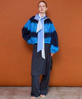 【26SPRING PRE-ORDER】Side Gathered Wrap Skirt Pants