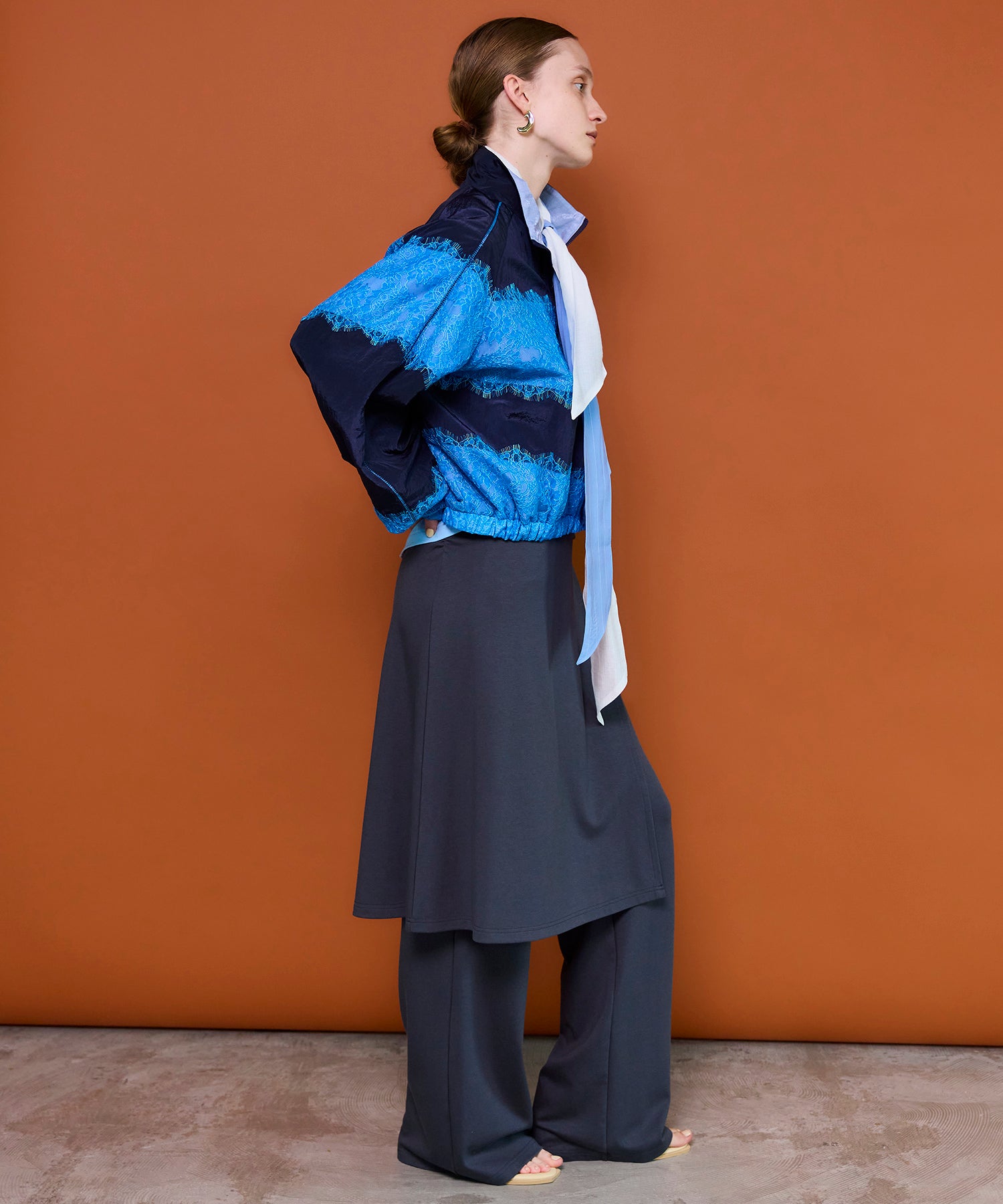【26SPRING PRE-ORDER】Side Gathered Wrap Skirt Pants