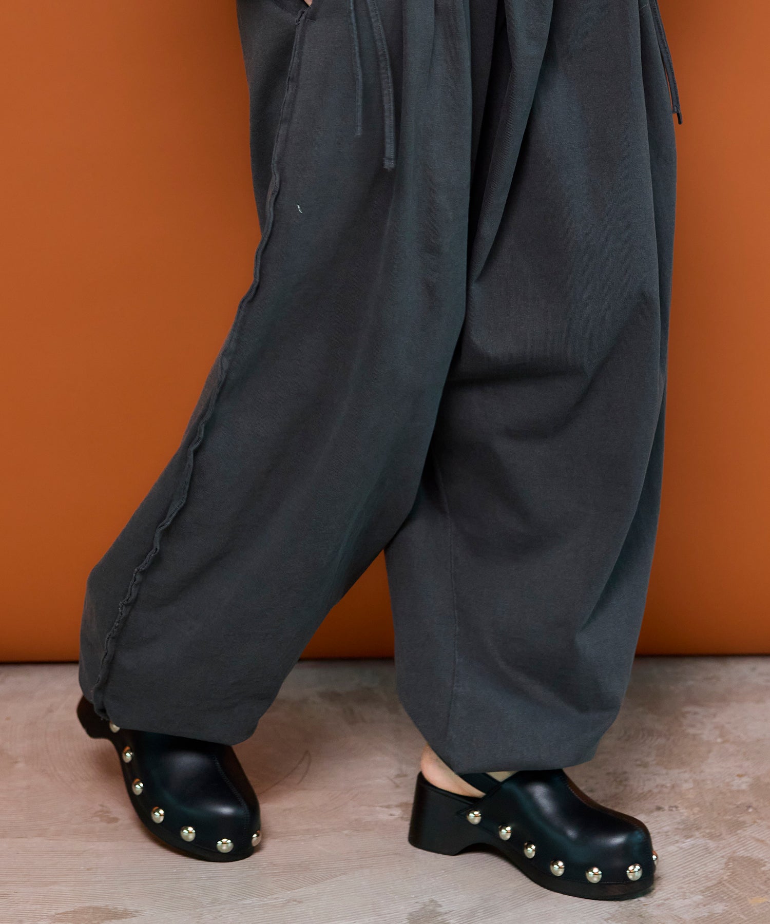 Volume Studded Wood Clogs