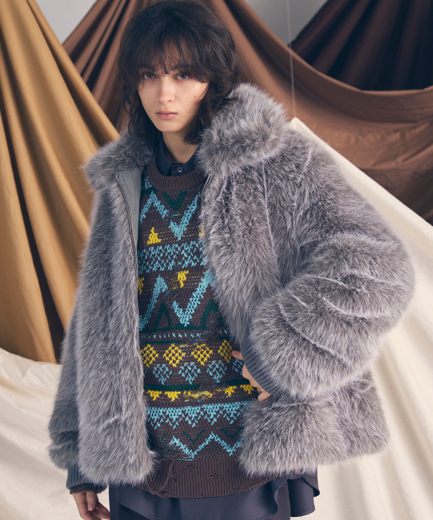 [25AW PRE-ORDER] Luxury Volume Prime-Over Blouson