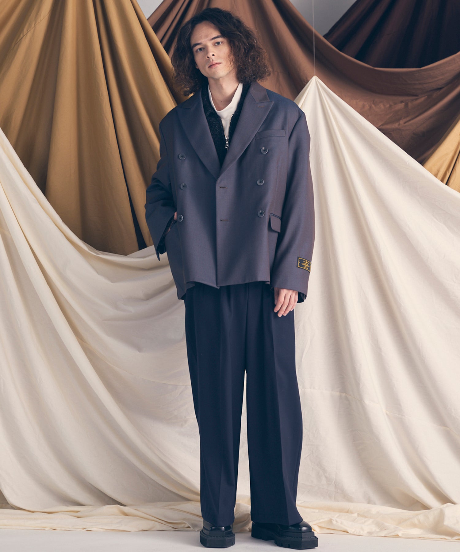 [25AW PRE-ORDER] Fade Yarn Prime-Over Full Zip Knit