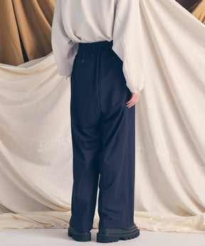 울 믹스 부드러운 연속 견인짜리 넓은 바지