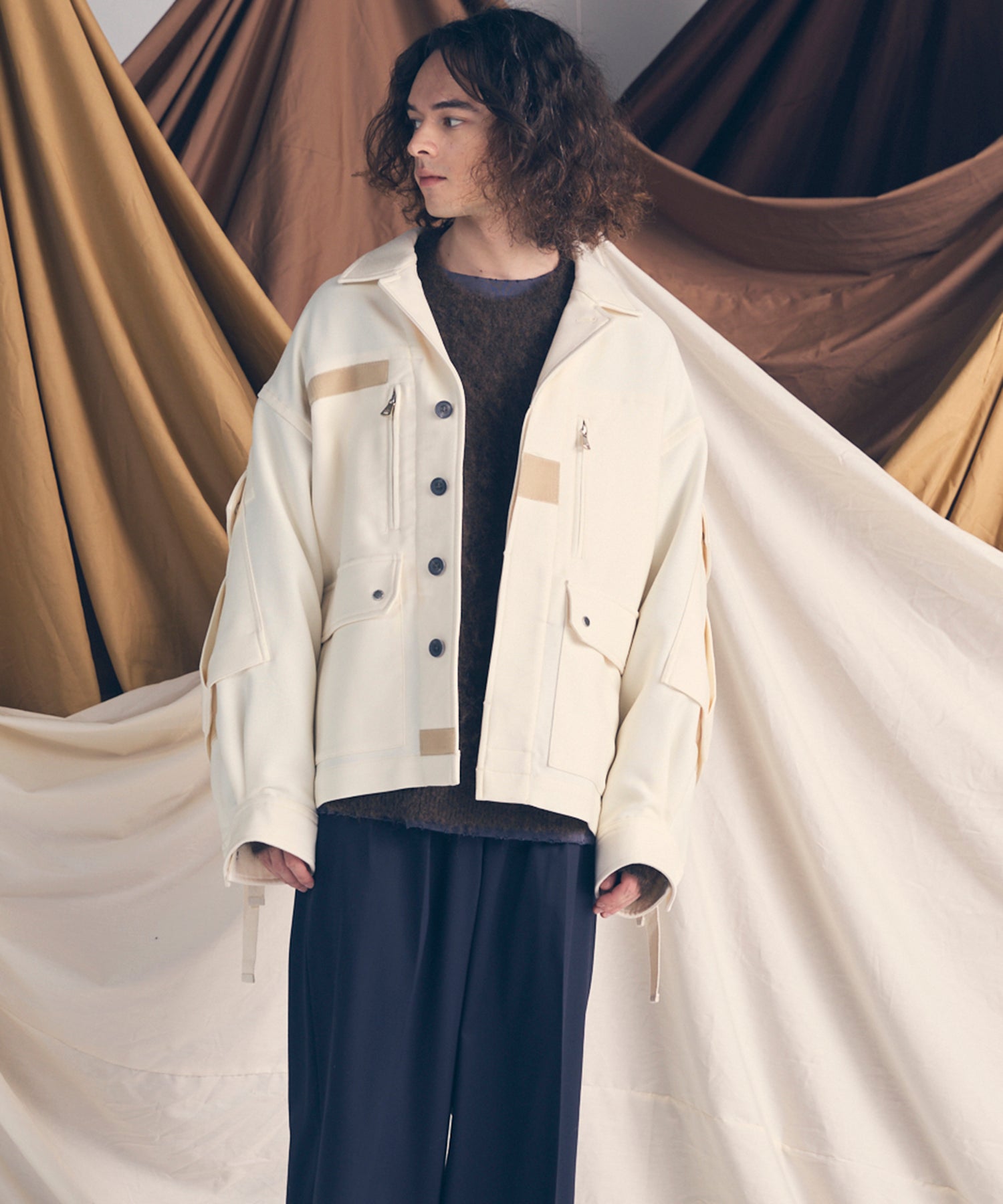 Prime-Over Cargo Big Poket Shirt Blouson