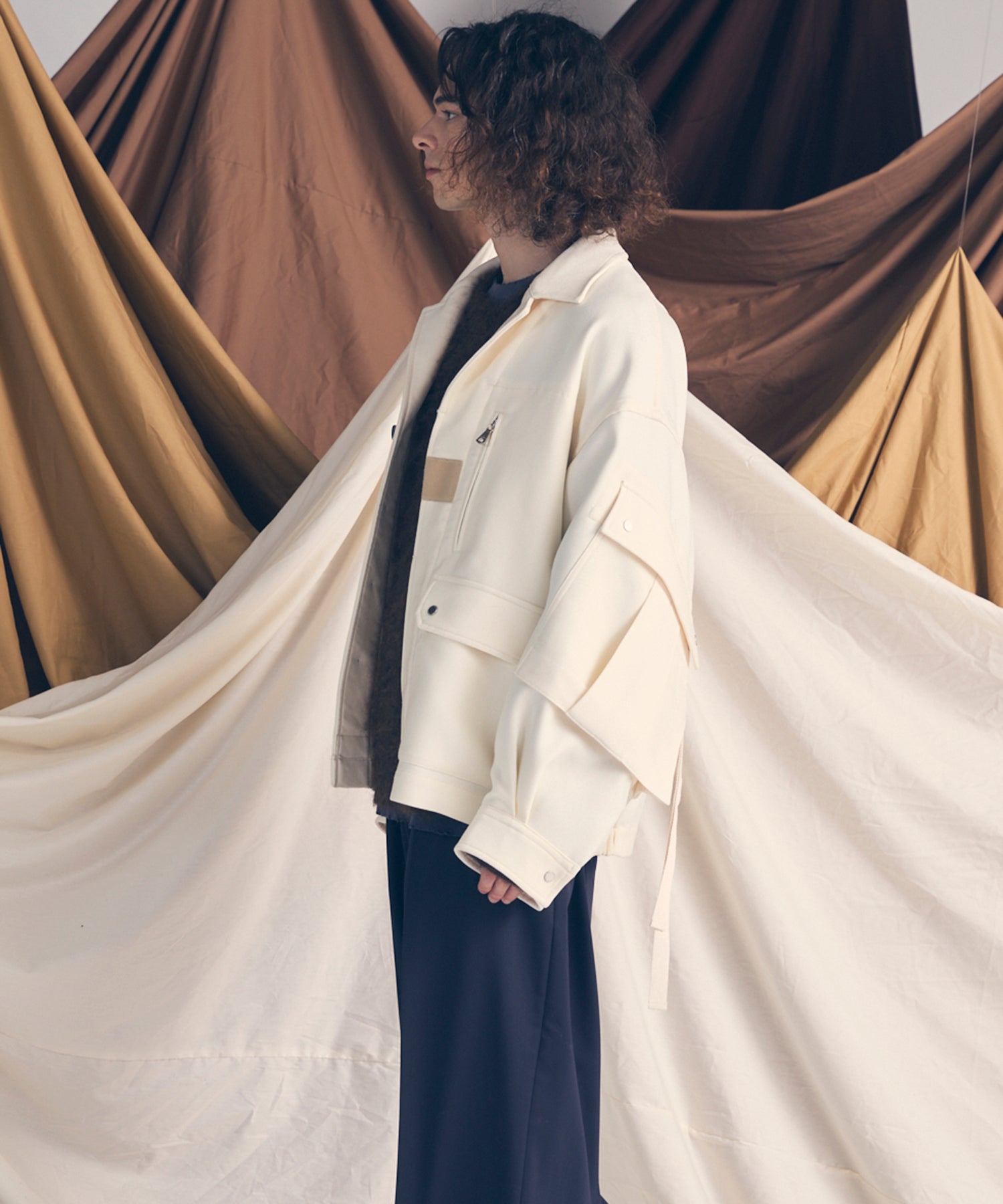 Prime-Over Cargo Big Poket Shirt Blouson