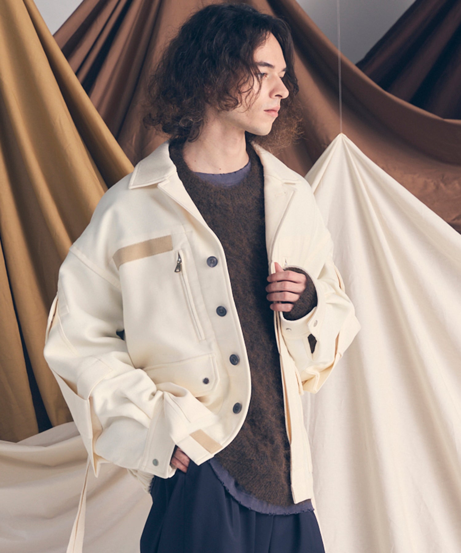 Prime-Over Cargo Big Poket Shirt Blouson