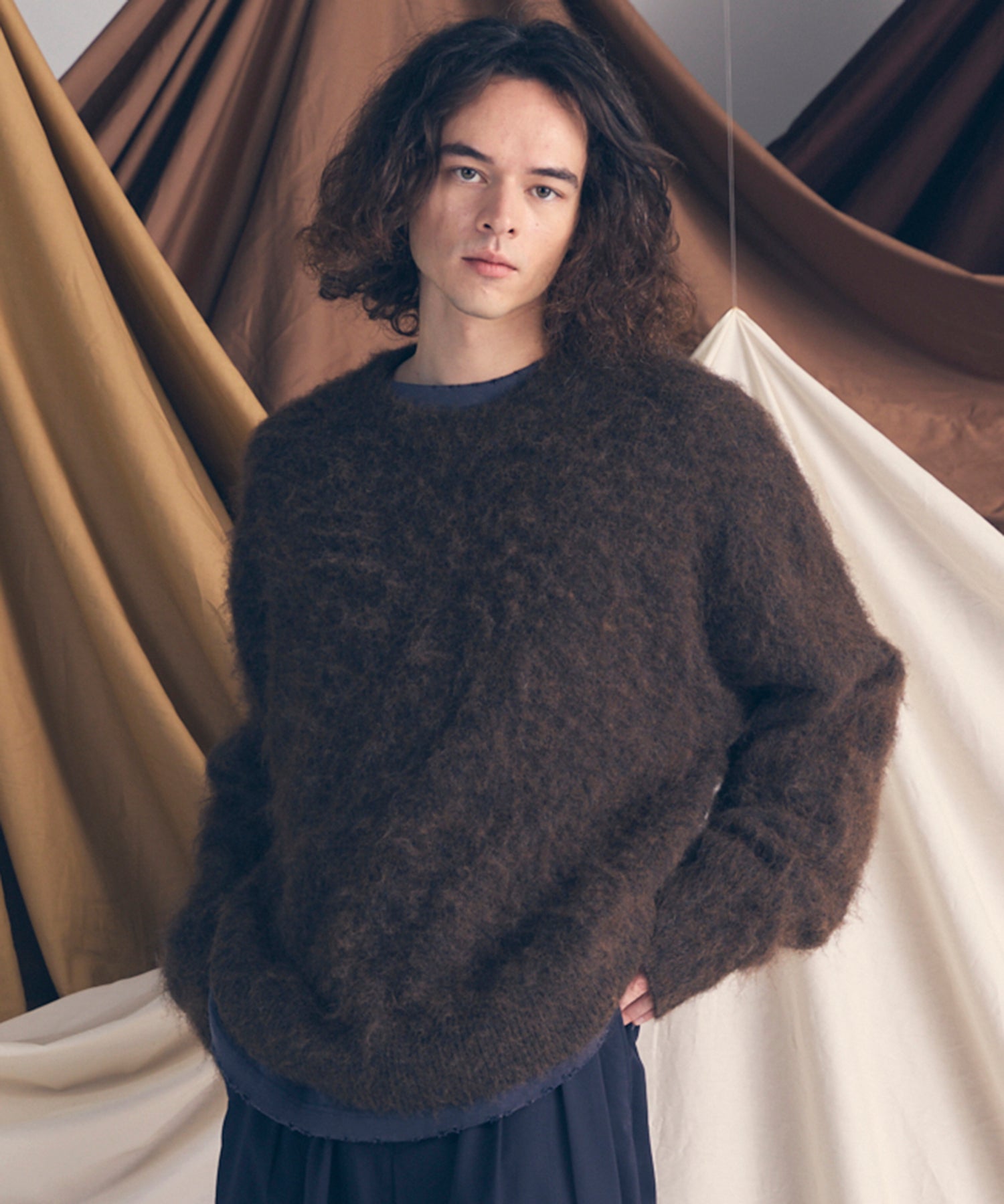 [25AW PRE-ORDER] Fade Yarn Prime-Over Full Zip Knit