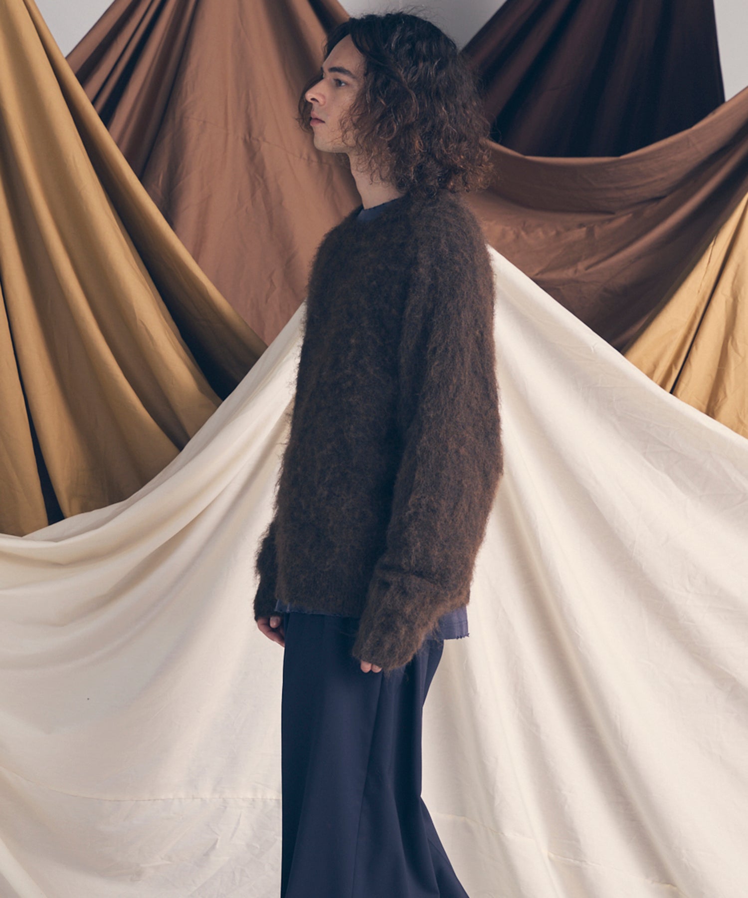 [25AW PRE-ORDER] Fade Yarn Prime-Over Full Zip Knit