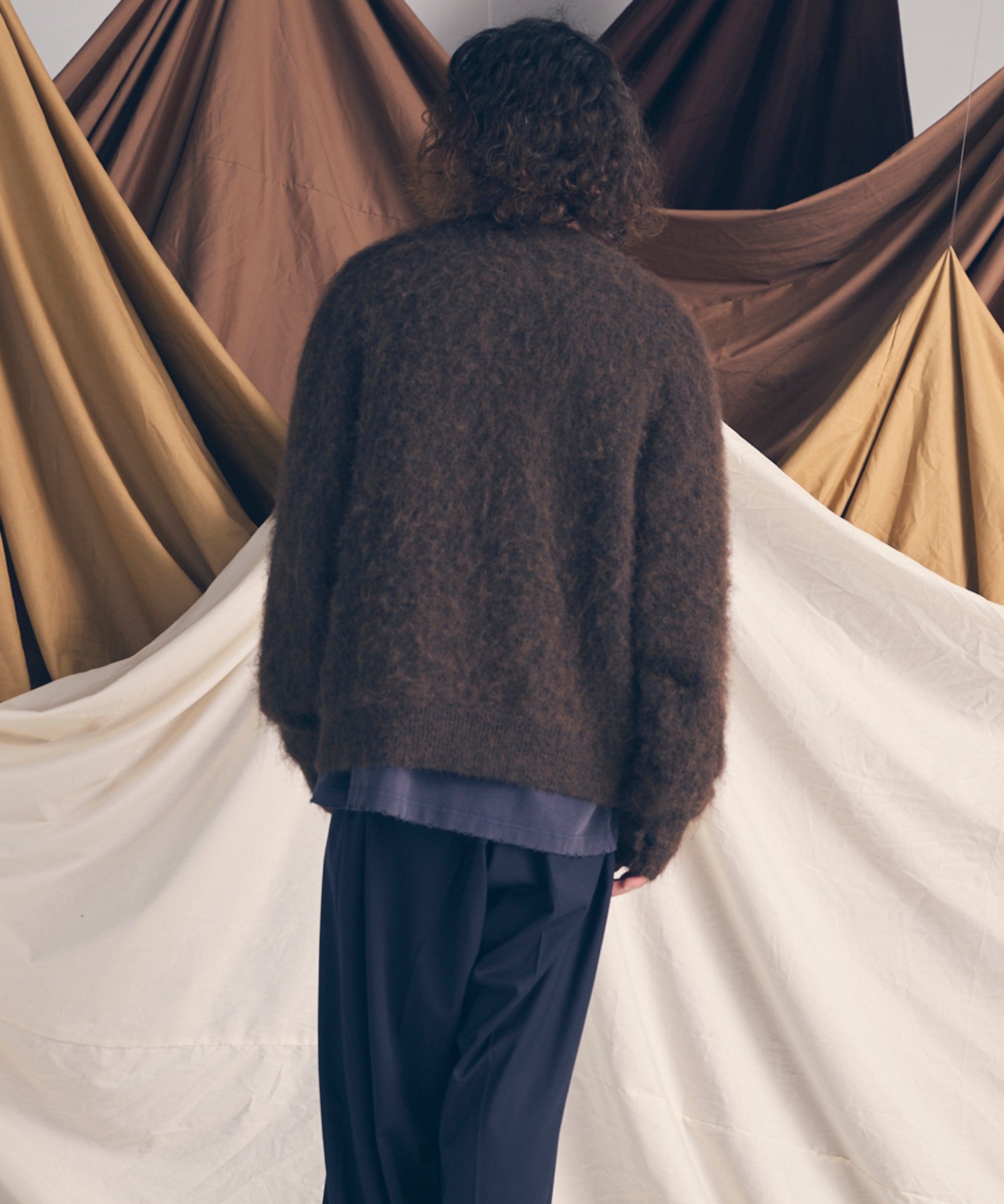 [25AW PRE-ORDER] Fade Yarn Prime-Over Full Zip Knit