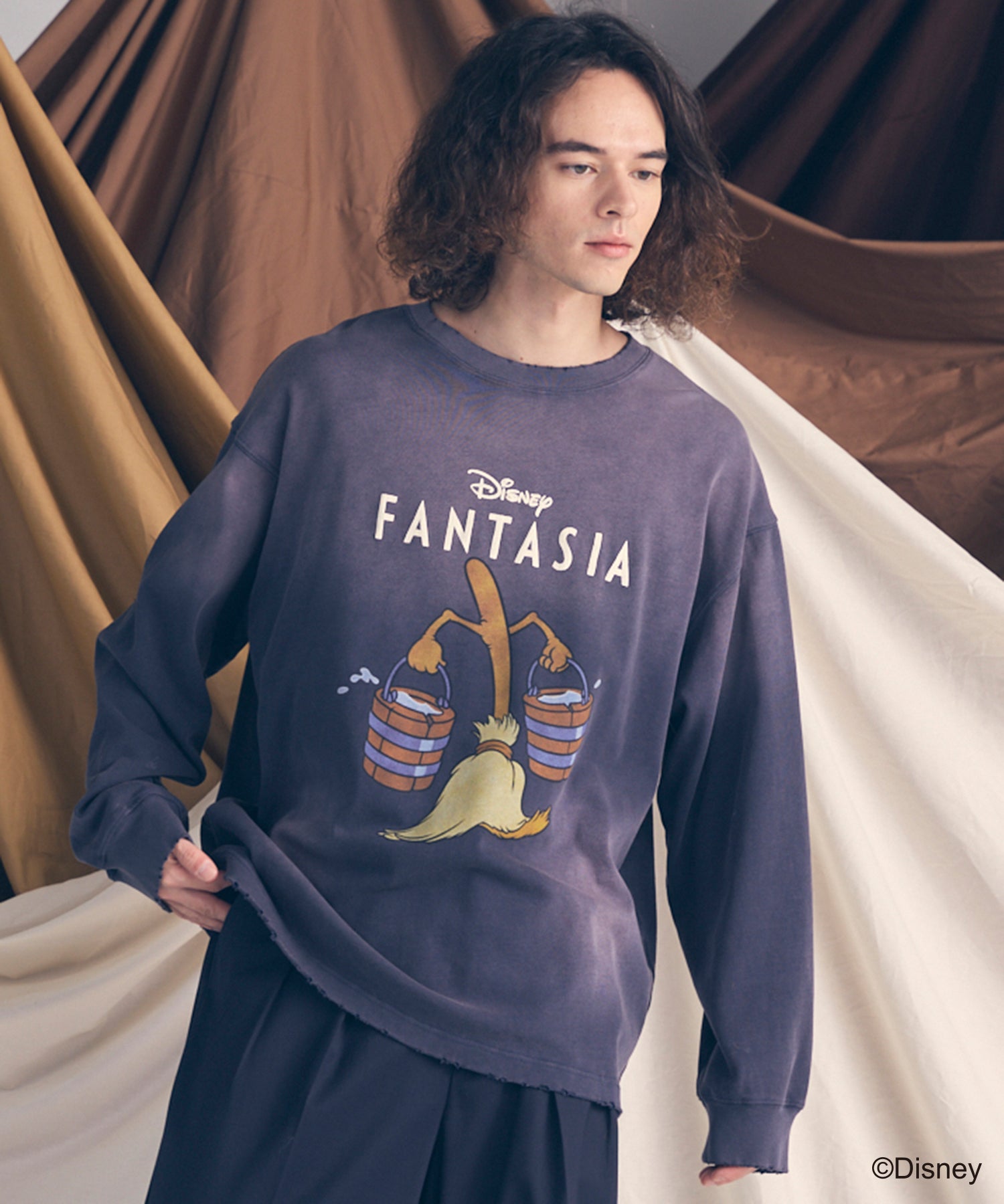 【MOVIE SERIES】「FANTASIA」-  BROOM - Prime-Over Crew Neck  Long Sleeve T-Shirt