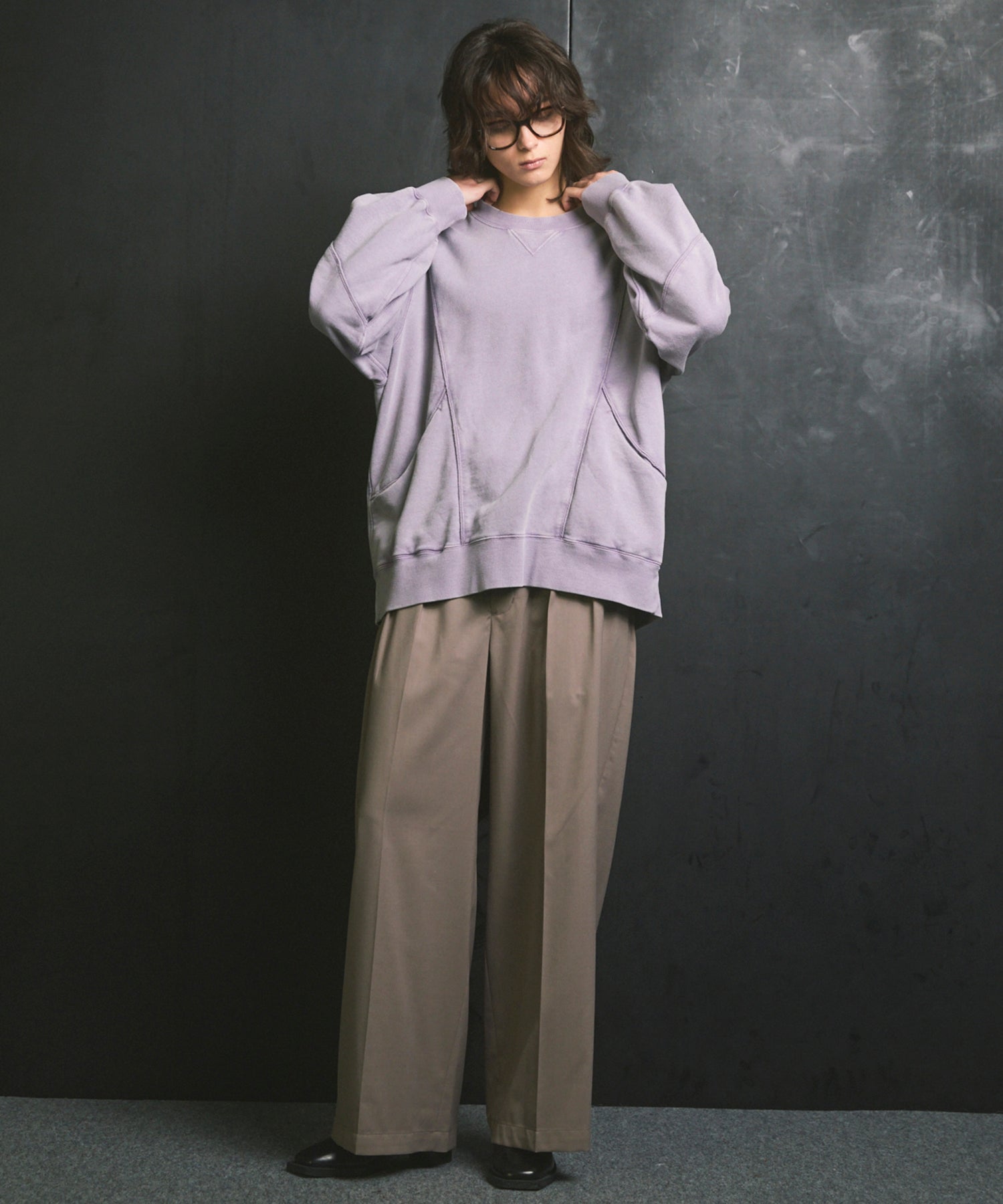 Prime-Over Crew Neck Long Sleeve Waffle T-Shirt