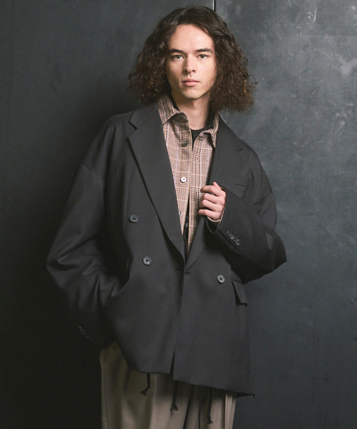 Wool Mix Prime-Over Double Tailored Jacket