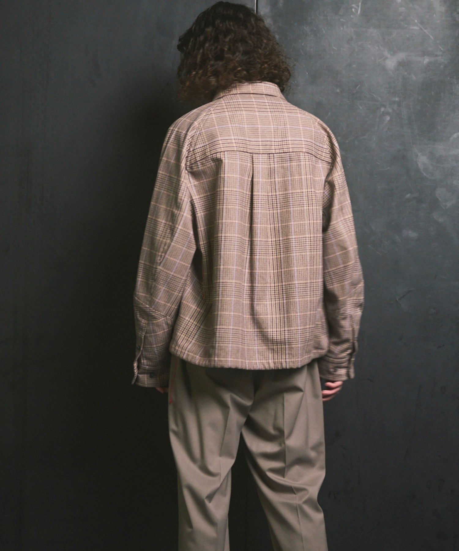 [Sale starts at 12:00 pm on Saturday, September 13th] [Italian Dead Stock Fabric] Prime-Over Curved Pocket Shirts Blouson