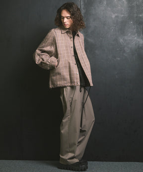 [Sale starts at 12:00 pm on Saturday, September 13th] [Italian Dead Stock Fabric] Prime-Over Curved Pocket Shirts Blouson