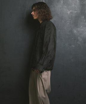Curve Pocket A Light Eco Suede Shirt