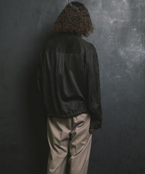 Curve Pocket A Light Eco Suede Shirt