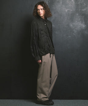 Curve Pocket A Light Eco Suede Shirt