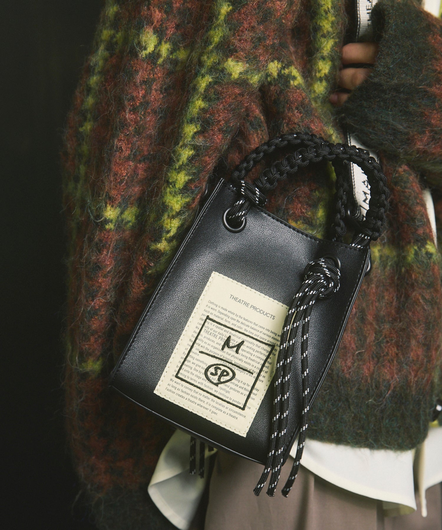 Aluminum Bonded Leather Shoulder Bag