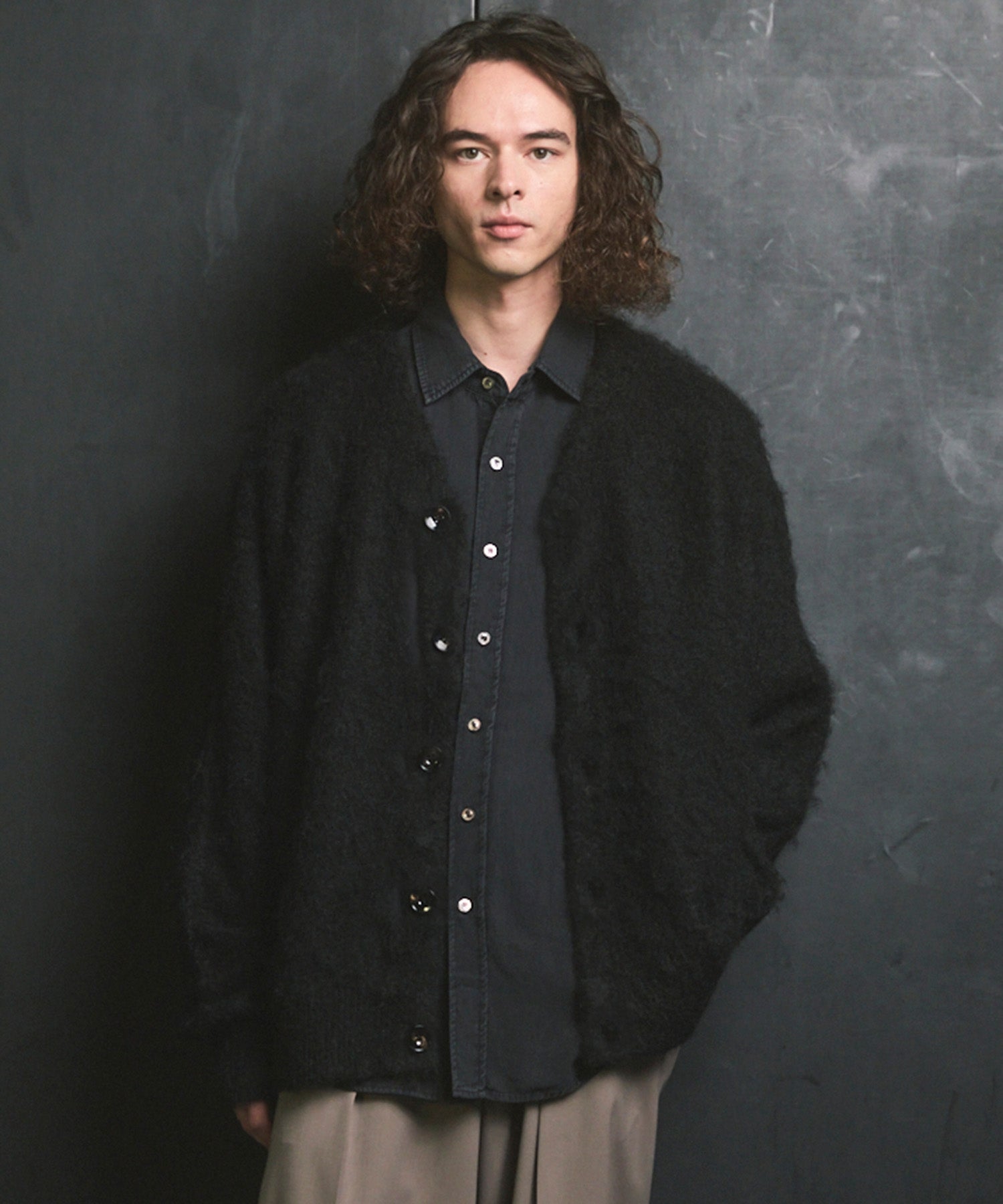 [25AW PRE-ORDER] Fade Yarn Prime-Over Full Zip Knit