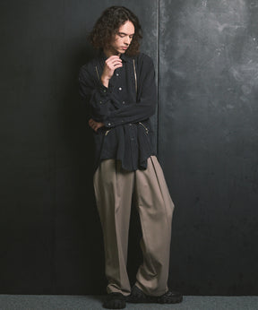 [25AW PRE-ORDER] Prime-Over Curved Zip Regular Collar Shirt