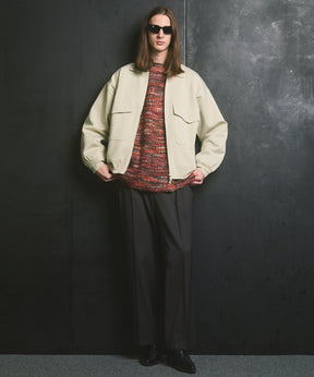 [25AW PRE-ORDER] Prime-Over Double Pocket Knit Zip Blouson