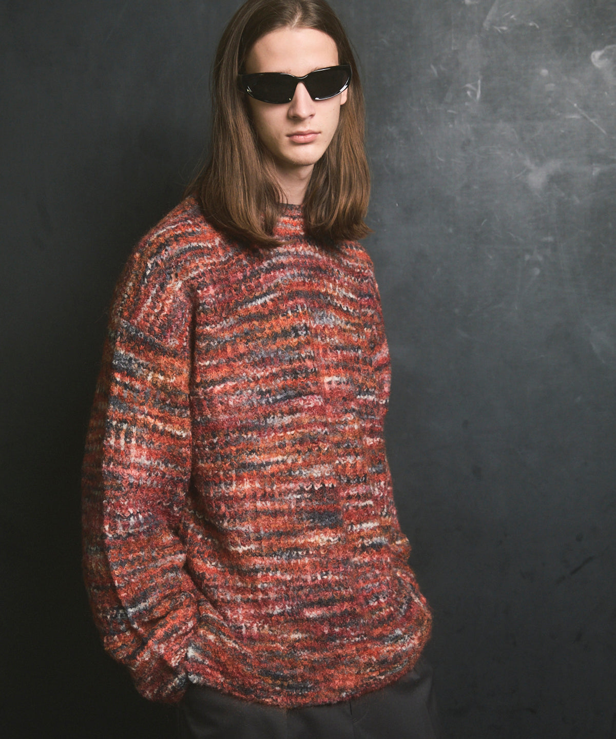 Italian Imported Yarn Prime-Over Crew Neck Pullover Knit