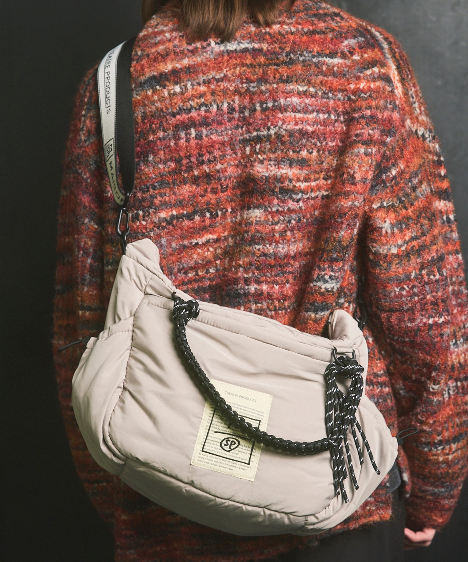 Aluminum Bonded Leather Shoulder Bag