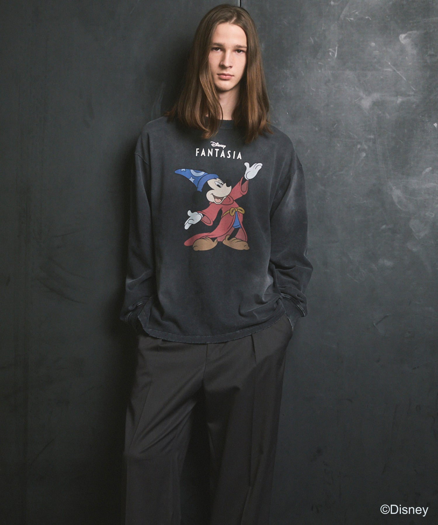 【MOVIE SERIES】「FANTASIA」- HAND - Prime-Over Crew Neck  Long Sleeve T-Shirt