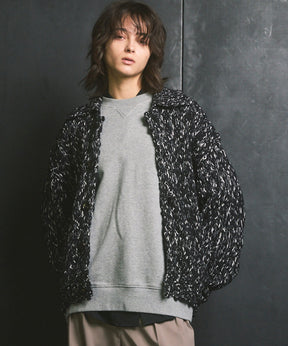 [25AW PRE-ORDER] Fade Yarn Prime-Over Full Zip Knit