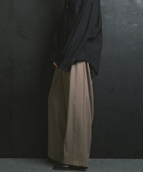 울 믹스 부드러운 연속 견인짜리 넓은 바지